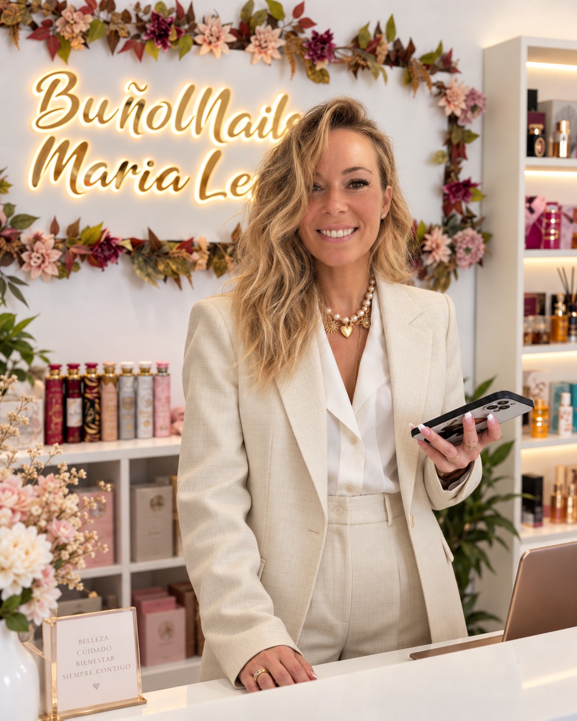 Profesional de Buñol Nails en el salón
